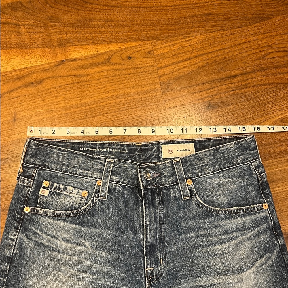 AG Ex-Boyfriend Mid-Rise Bermuda Denim Shorts - Picture 10 of 10